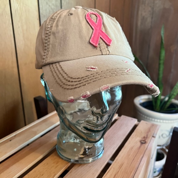 Breast Cancer Awareness Pink Ribbon Cap - Picture 12 of 14
